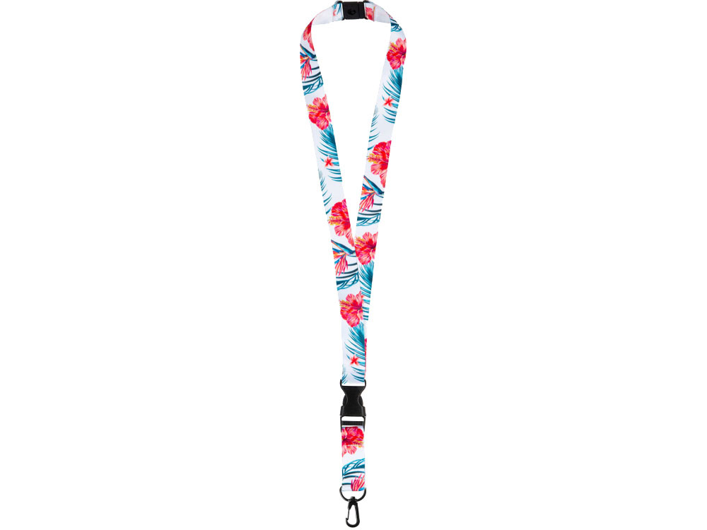 Ланъярд под сублимацию с карабином, межуровневым замком и замком обрыва, 2 см