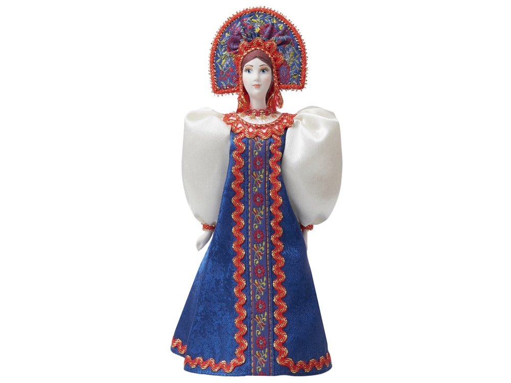 Подарочный набор: кукла фарфоровая, мёд с миксом из орехов