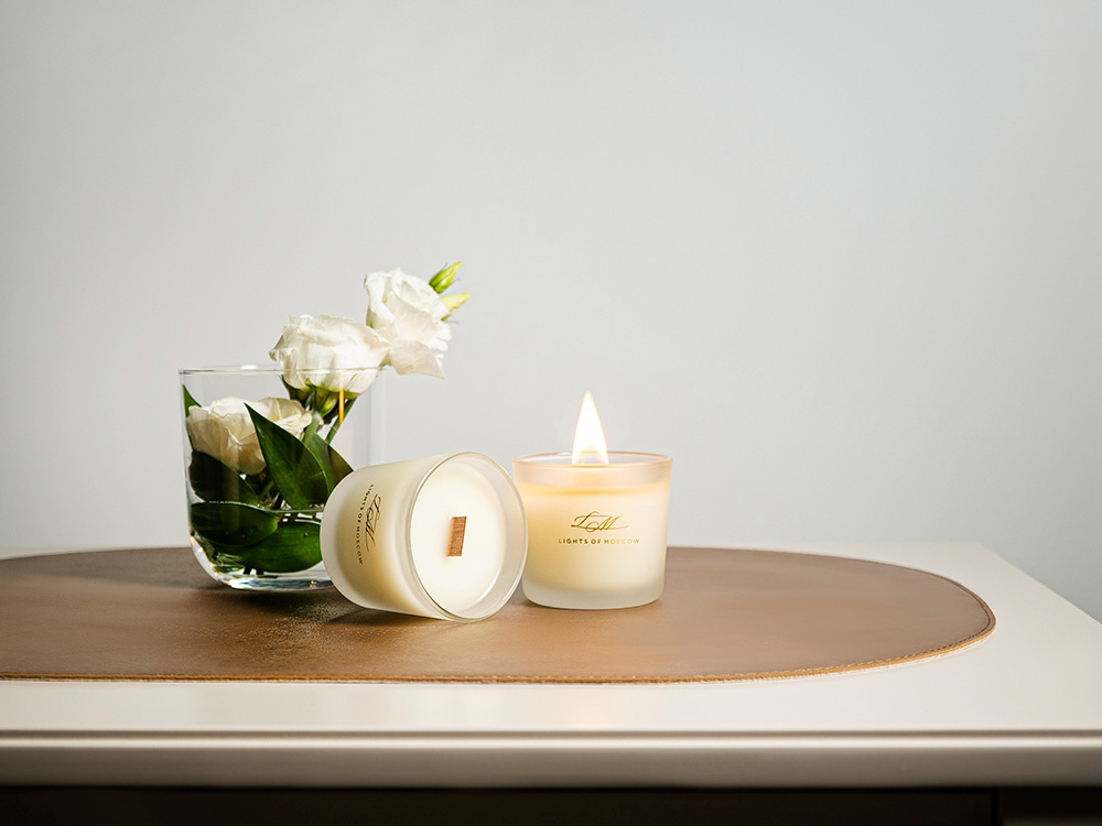 Набор для создания 2-х ароматических свечей: амбра и табак/маракуйя, сандал и пачули