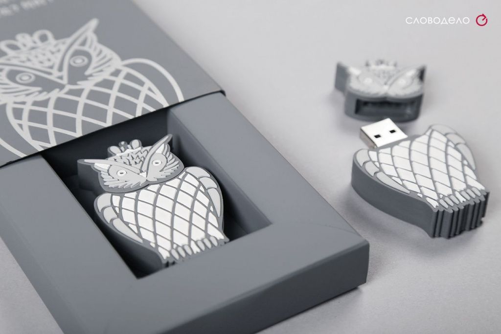 Подарочная флешка сова