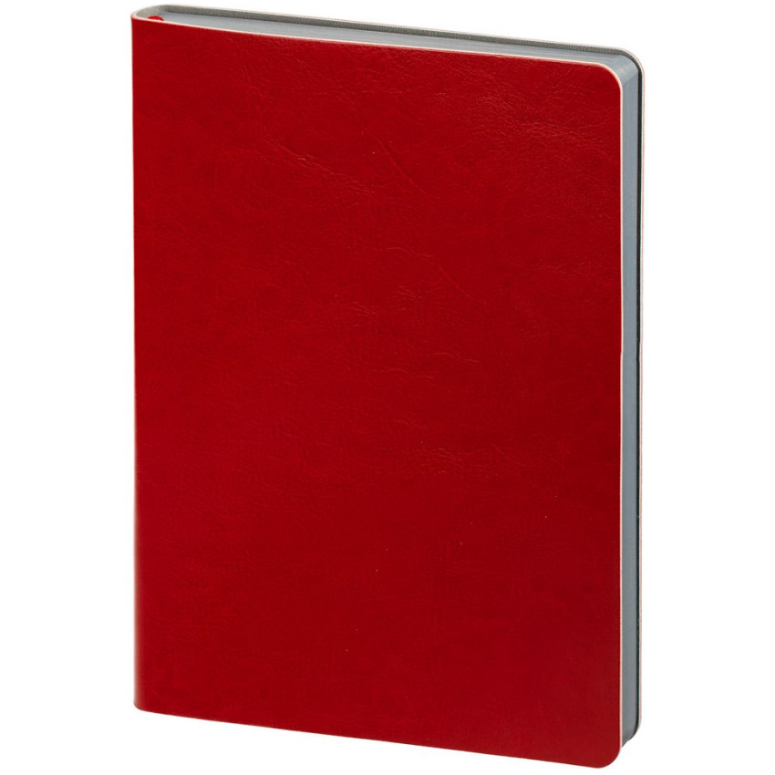 Ежедневник Slip, недатированный, красный с серым, тонированная бумага